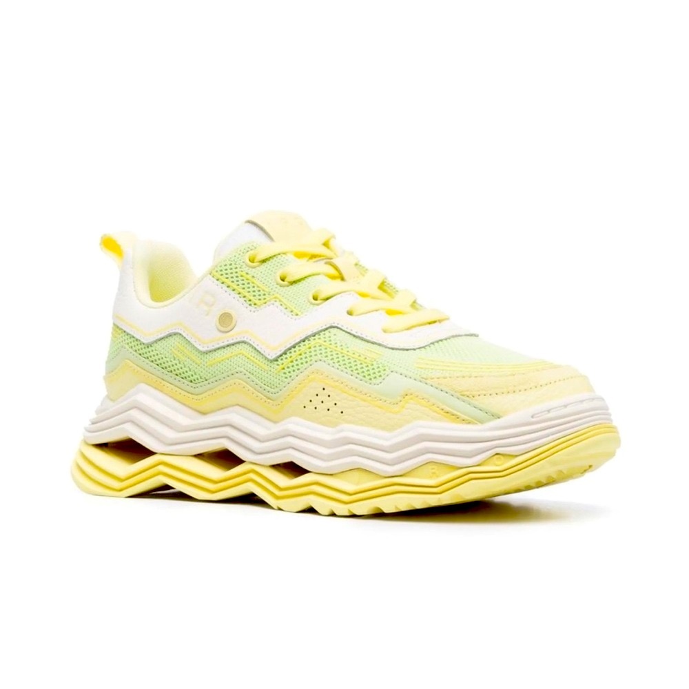 IRO Paris Wave Sole Sneakers | FR 39 | US 8.5–9 | Yellow Leather Mesh |Designer